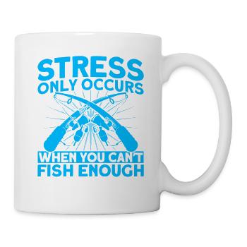 If you can't fish enough fishing gift - Mug - white - Right