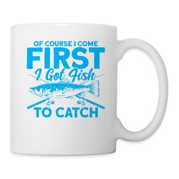 First I need to catch fish fishing gift - Mug - white - Right