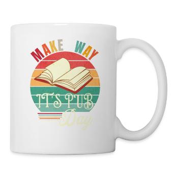 Just Published Author Shirt Women, Pub Day T Shirt - Mug - white - Right