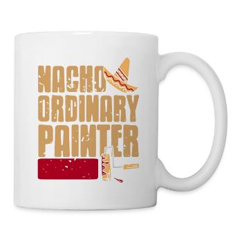 Nacho Ordinary Painter Retro Funny Painter T-Shirt - Tasse - Weiß - Rechts