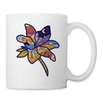 Blume - Tasse - Weiß - Rechts