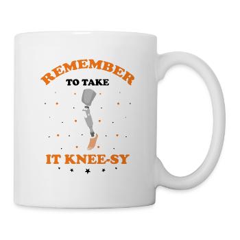 Artificial limb design for leg prosthesis - Mug - white - Right