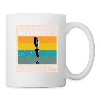 Artificial leg design for leg prostheses - Mug - white - Right