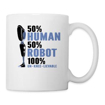 Beinprothesendesign und Beinprothesen - Tasse - Weiß - Rechts