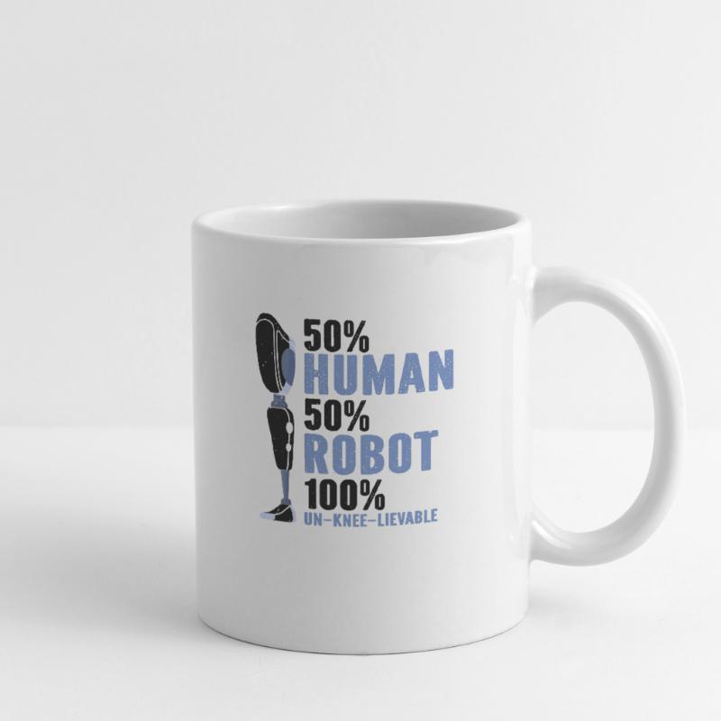 Conception de prothèses de jambe et prothèses de jambe Mug blanc