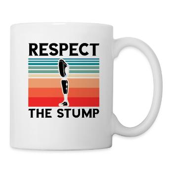 Artificial limb design for leg prosthesis - Mug - white - Right
