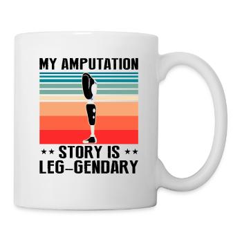 Artificial leg design for leg prostheses - Mug - white - Right
