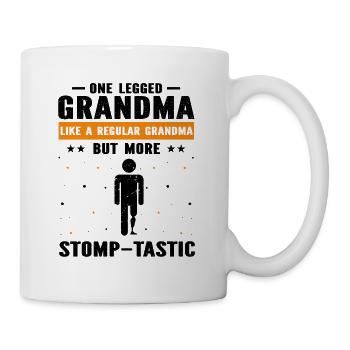Conception de jambe bionique pour prothèses de jambe - Mug blanc - blanc - Droite