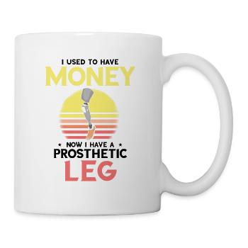 Conception de jambe bionique pour prothèses de jambe - Mug blanc - blanc - Droite