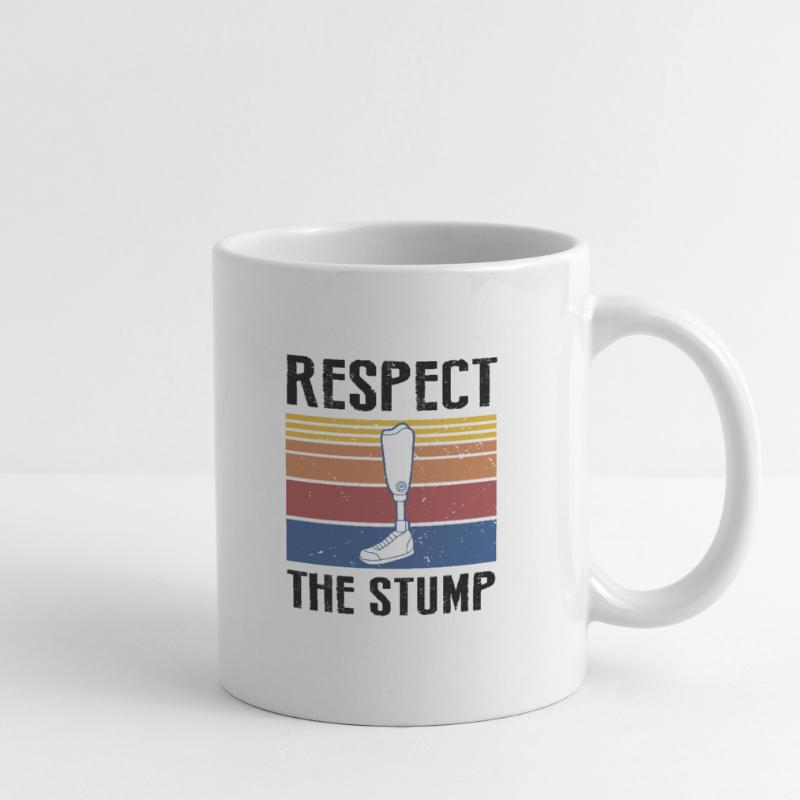 Conception de prothèses de jambe et prothèses de jambe Mug blanc