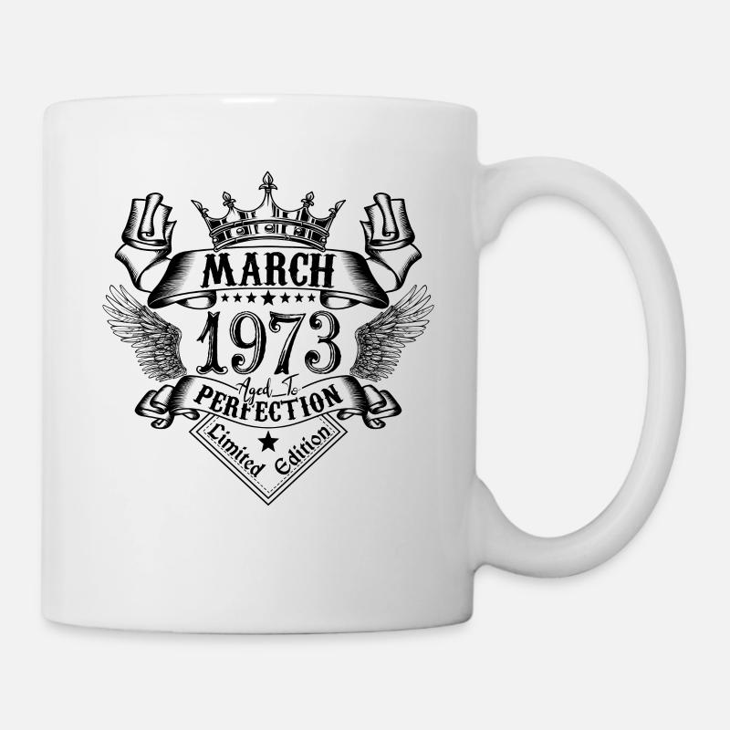 Vintage Mars 1973 Mars 1973 né en Mars - Mug blanc - blanc
