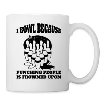Quilles Quilles Club de bowling Club de bowling Bowling Club Bowlers - Mug blanc - blanc - Droite