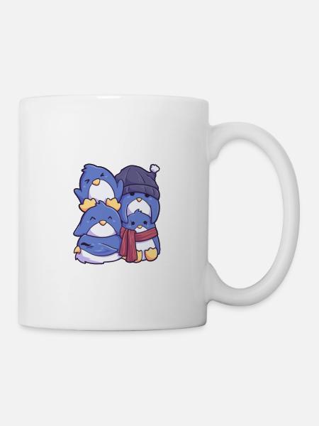 Pinguin Freunde am Südpol - Tasse - Weiß