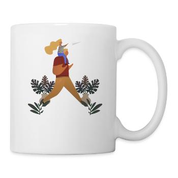 Papa Fille Enfant Fête des pères Fille Cadeau - Mug blanc - blanc - Droite