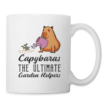 Gartenarbeit Capybara Garten Pflanzung Gärtner - Tasse - Weiß - Rechts