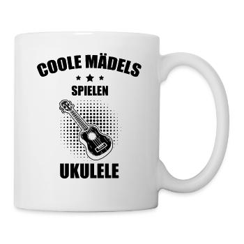 Ukulele Ukulele-Spieler Ukulelist - Tasse - Weiß - Rechts