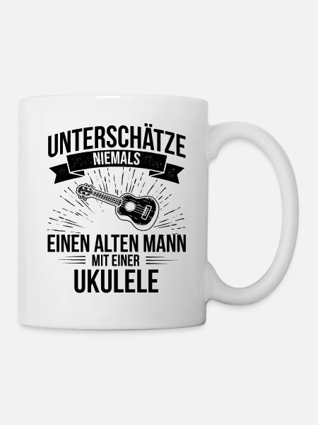 Ukulele Ukulele-Spieler Ukulelist - Tasse - Weiß