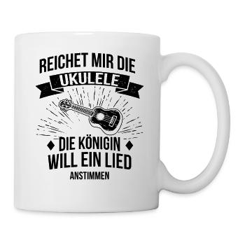 Ukulele Ukulele-Spieler Ukulelist - Tasse - Weiß - Rechts