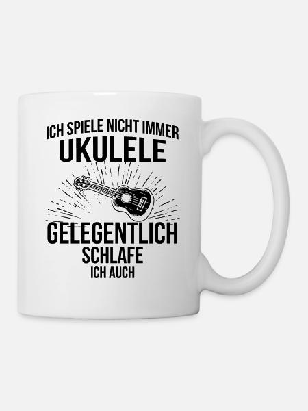 Ukulele Ukulele-Spieler Ukulelist - Tasse - Weiß