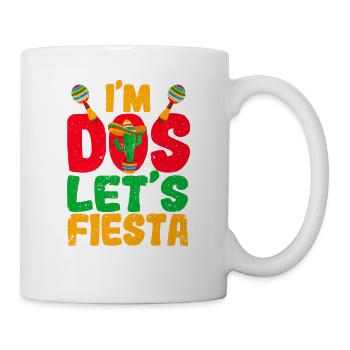 I'm Dos Let's Fiesta Funny Mexican Food Taco - Mug - white - Right