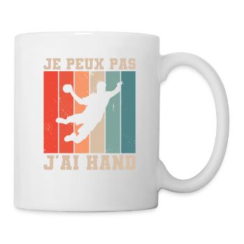 Je Peux Pas J'ai Hand Handball Handballeur - Mug blanc - blanc - Droite