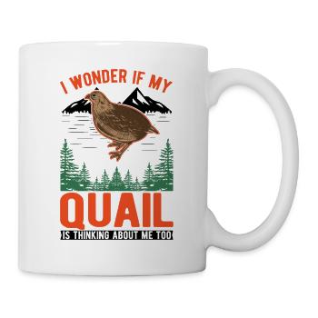 Warnung Wachtel Wachtelzucht Wachtelzüchter - Tasse - Weiß - Rechts
