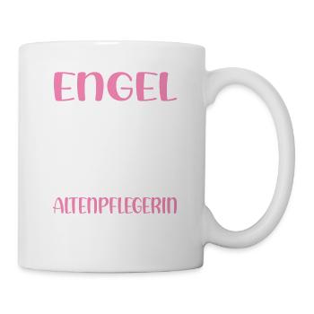 Pflegekraft Engel ohne Flügel Altenpflegerin - Tasse - Weiß - Rechts