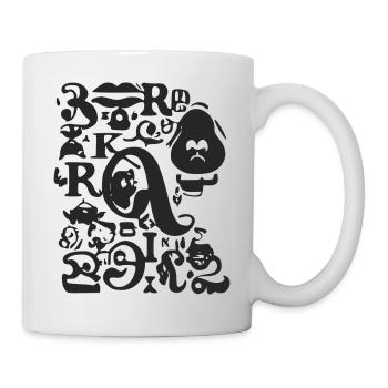 Buchstabenpuzzle - Tasse - Weiß - Rechts