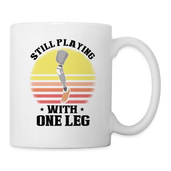 Artificial limb design for leg prosthesis - Mug - white - Right