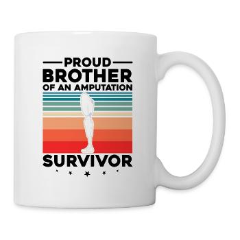 Artificial limb design for leg prosthesis - Mug - white - Right