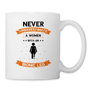 Artificial limb design for leg prosthesis - Mug - white - Right