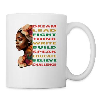 BLM African Pride Juneteenth and Black History Mon - Mug - white - Right