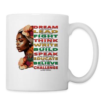 Melanin Black History Month Juneteenth African Pri - Mug - white - Right