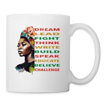 Mena nd Women Black History Month and Juneteenth - Mug - white - Right