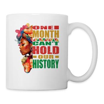 Women Black History Month and Juneteenth - Mug - white - Right