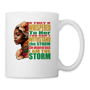 BLM Melanin Pride Je suis la tempête Histoire des Noirs - Mug blanc - blanc - Droite
