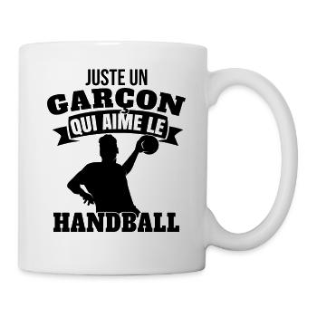 Enfant Sport Handball Cadeau - Mug blanc - blanc - Droite