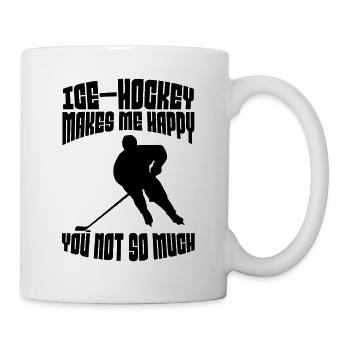 Ice hockey player Hockey fan Ice hockey team - Mug - white - Right