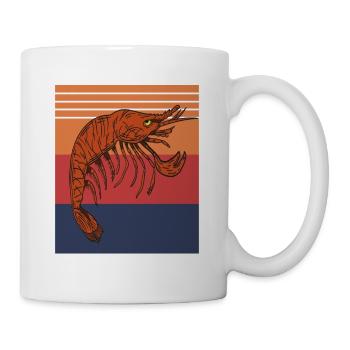 Retro Vintage Pistol Shrimp Collector Designs - Mug blanc - blanc - Droite