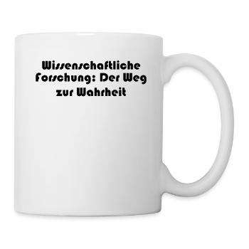 Wissenschaft - Wissenschaftliche Forschung: Der - Tasse - Weiß - Rechts