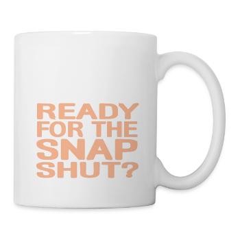 Ready For The Snap Shut? Funny Pistol Shrimp - Tasse - Weiß - Rechts