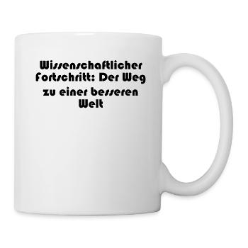 Wissenschaft - Wissenschaftlicher Fortschritt: - Tasse - Weiß - Rechts