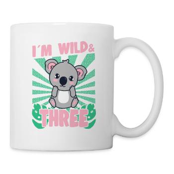 Im Wild And 3 Years-Old Bday Party Gift Koala - Mug - white - Right