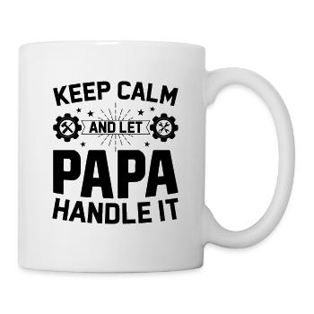 Keep Calm And Let Papa Handle It - Mug - white - Right