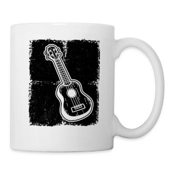 Ukulele Ukulele-Spieler Ukulelist - Tasse - Weiß - Rechts