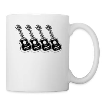 Ukulele Ukulele-Spieler Ukulelist - Tasse - Weiß - Rechts
