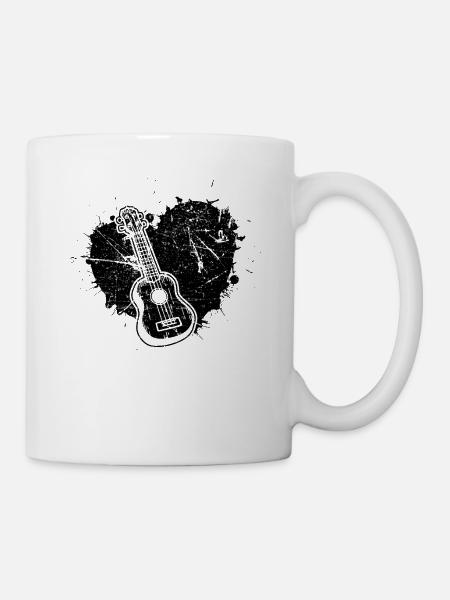 Ukulele Ukulele-Spieler Ukulelist - Tasse - Weiß