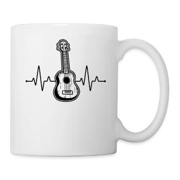 Ukulele Ukulele-Spieler Ukulelist - Tasse - Weiß - Rechts