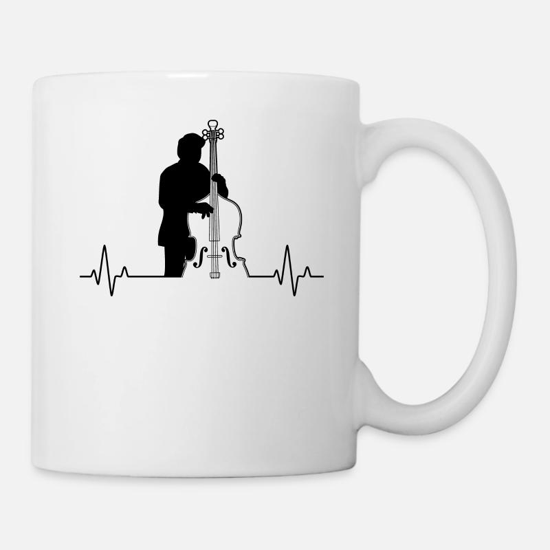 Kontrabass Kontrabassspieler Kontrabassist - Tasse - Weiß
