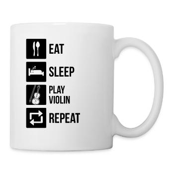 Violon Violoniste Violoniste - Mug blanc - blanc - Droite